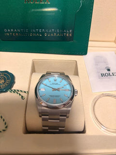 Rolex | Oyster Perpetual | 12400 | Steel | 36 mm | Steel | Turquoise | Automatic