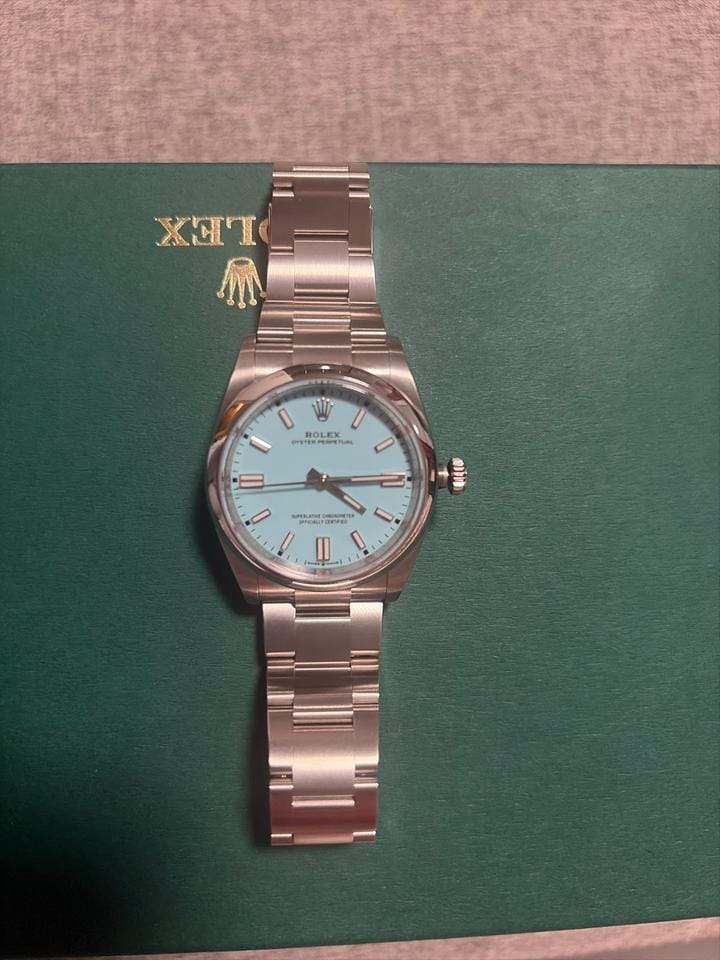Rolex | Oyster Perpetual | 12400 | Steel | 36 mm | Steel | Turquoise | Automatic