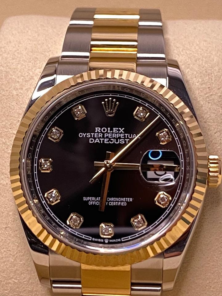 Rolex | Datejust | 126233 | Gold/Steel | 36 mm | Gold/Steel | Black | Automatic