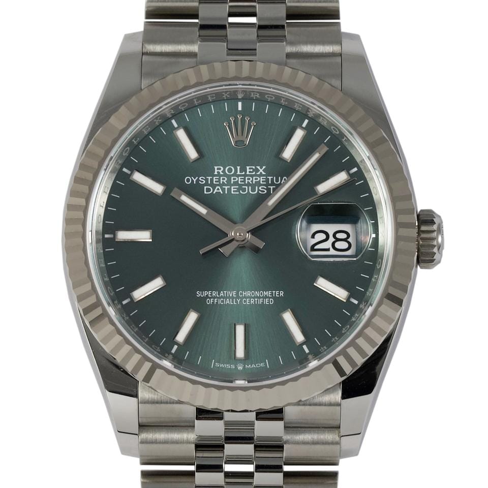 Rolex | Datejust | 126234-0051 | Steel | 36 mm | Steel | Green | Automatic
