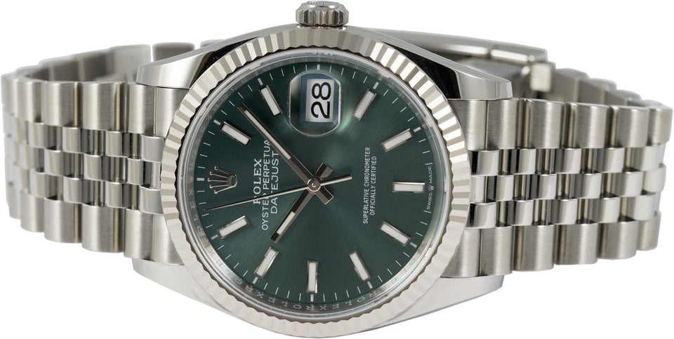 Rolex | Datejust | 126234-0051 | Steel | 36 mm | Steel | Green | Automatic