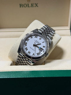 Rolex | Datejust | 126334 | White gold and steel | 41 mm | Steel | White | Automatic
