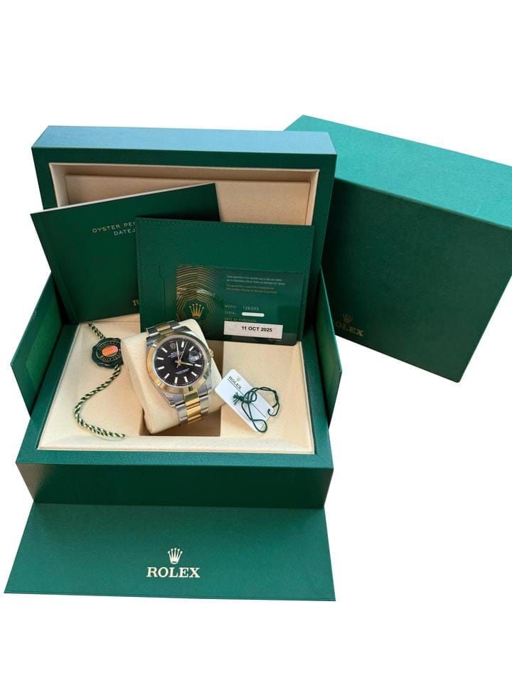 Rolex | Datejust | 126303 | Gold/Steel | 41 mm | Gold/Steel | Black | Automatic