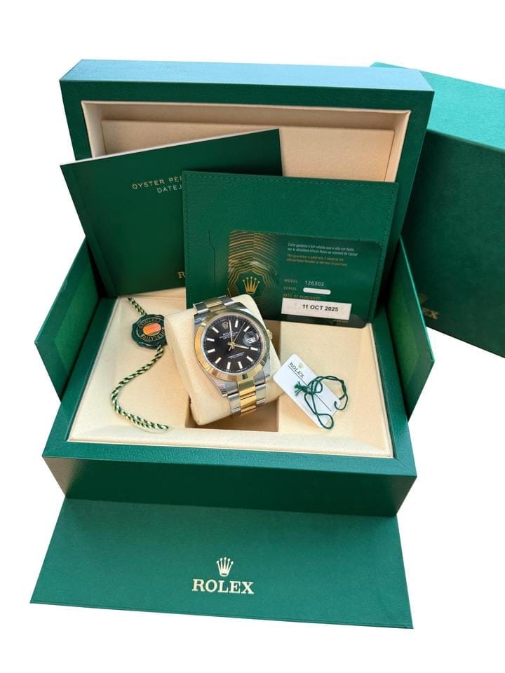 Rolex | Datejust | 126303 | Gold/Steel | 41 mm | Gold/Steel | Black | Automatic
