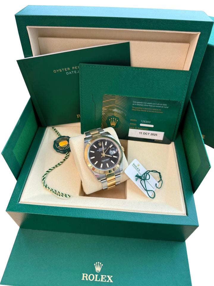 Rolex | Datejust | 126303 | Gold/Steel | 41 mm | Gold/Steel | Black | Automatic