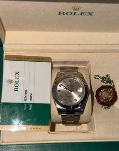 Rolex | Datejust | 116334 | White gold | 41 mm | Steel | Silver | Automatic