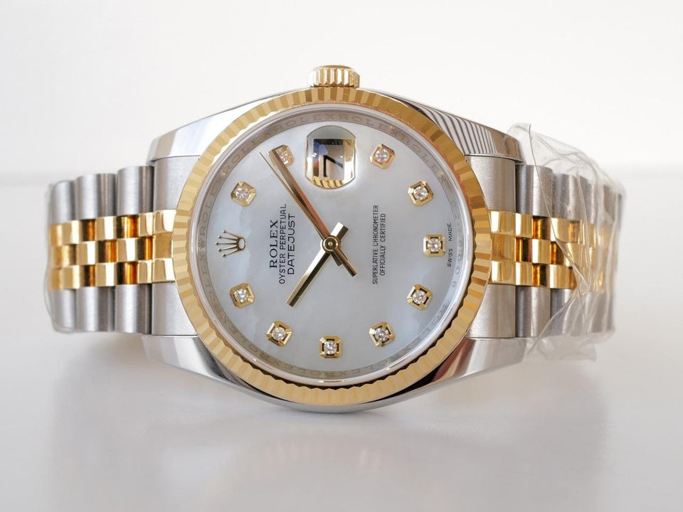 Rolex | Datejust | 116233 | Gold/Steel | 36 mm | Gold/Steel | Mother of pearl | Automatic