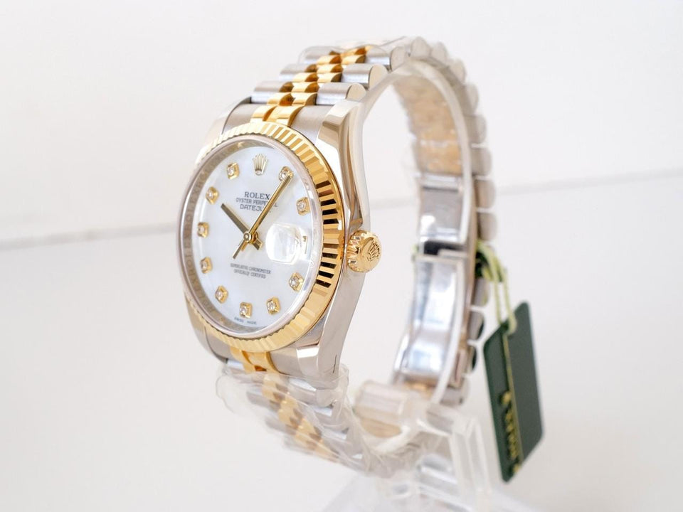 Rolex | Datejust | 116233 | Gold/Steel | 36 mm | Gold/Steel | Mother of pearl | Automatic