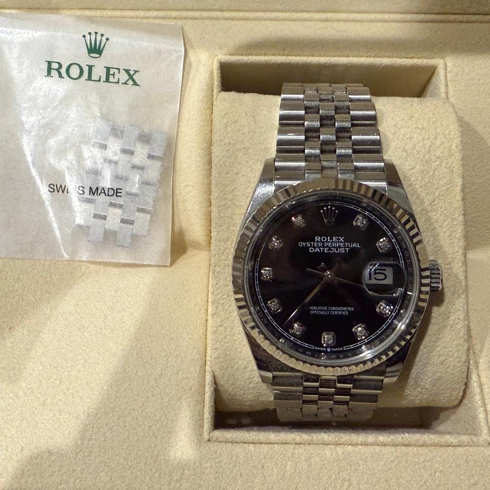 Rolex Datejust 36126234 Rolex Datejust 36 Ref. 126234 / Quadrante nero 10 diamanti