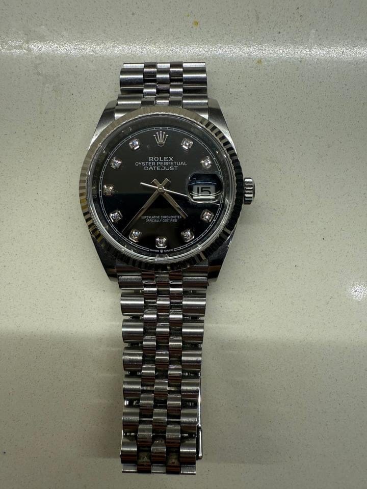 Rolex Datejust 36126234 Rolex Datejust 36 Ref. 126234 / Quadrante nero 10 diamanti