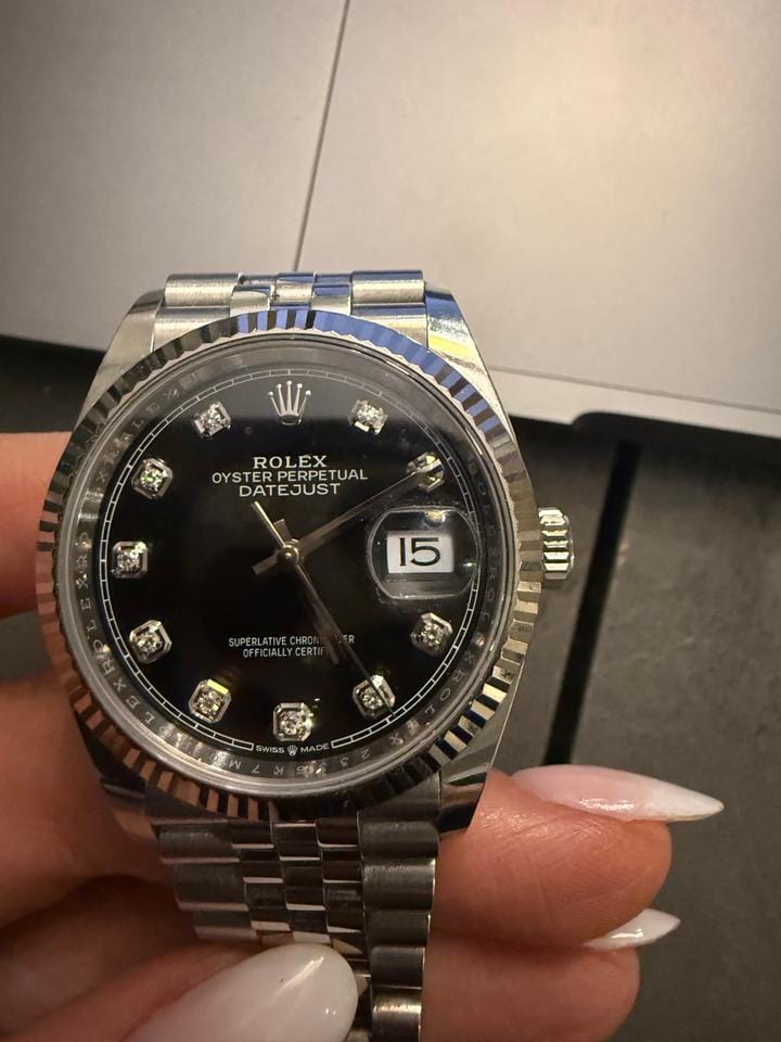 Rolex Datejust 36126234 Rolex Datejust 36 Ref. 126234 / Quadrante nero 10 diamanti
