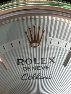 Rolex | Cellini | 50525 | Rose gold | 39 mm | Leather | Silver | Automatic