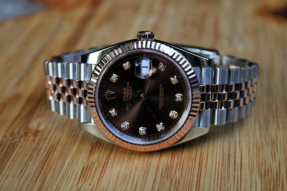 Rolex | Datejust | 126331 | Steel | 41 mm | Gold/Steel | Brown | Automatic