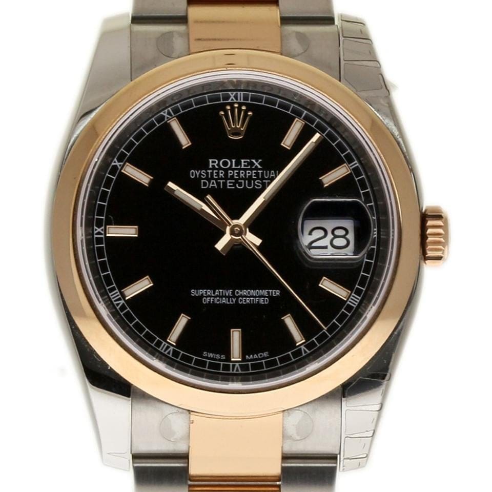 Rolex | Datejust | 116201 | Steel | 36 mm | Gold/Steel | Black | Automatic