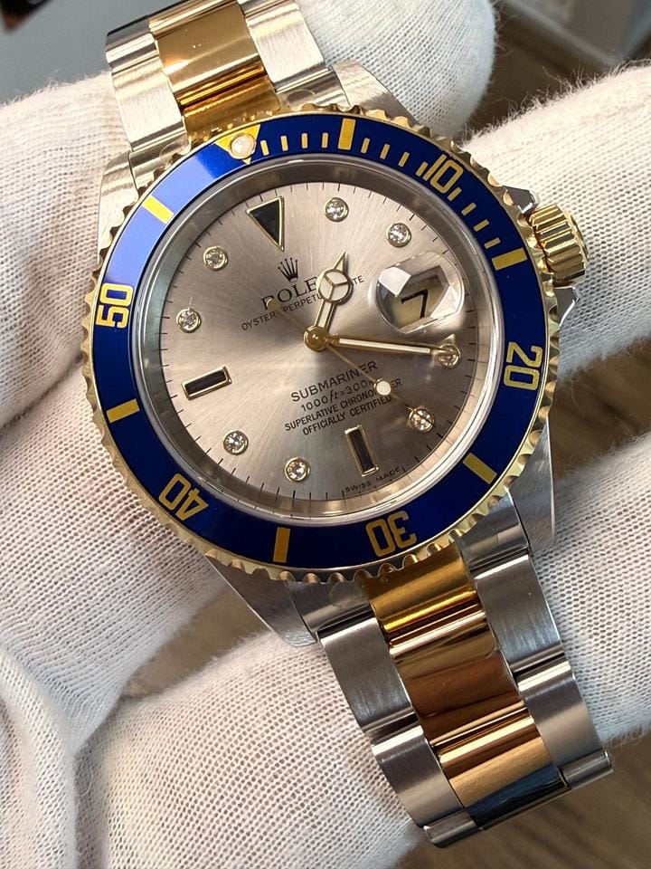 Rolex | Submariner | 16613 Serti sultan | Gold/Steel | 40 mm | Gold/Steel | Silver | Automatic