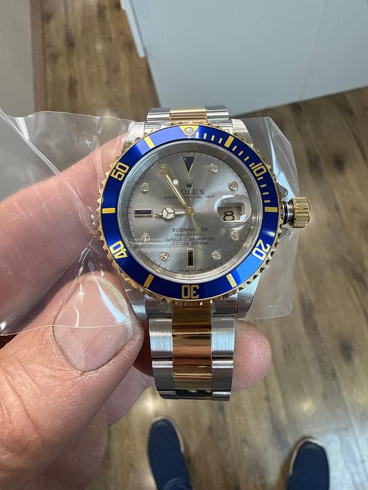Rolex | Submariner | 16613 Serti sultan | Gold/Steel | 40 mm | Gold/Steel | Silver | Automatic