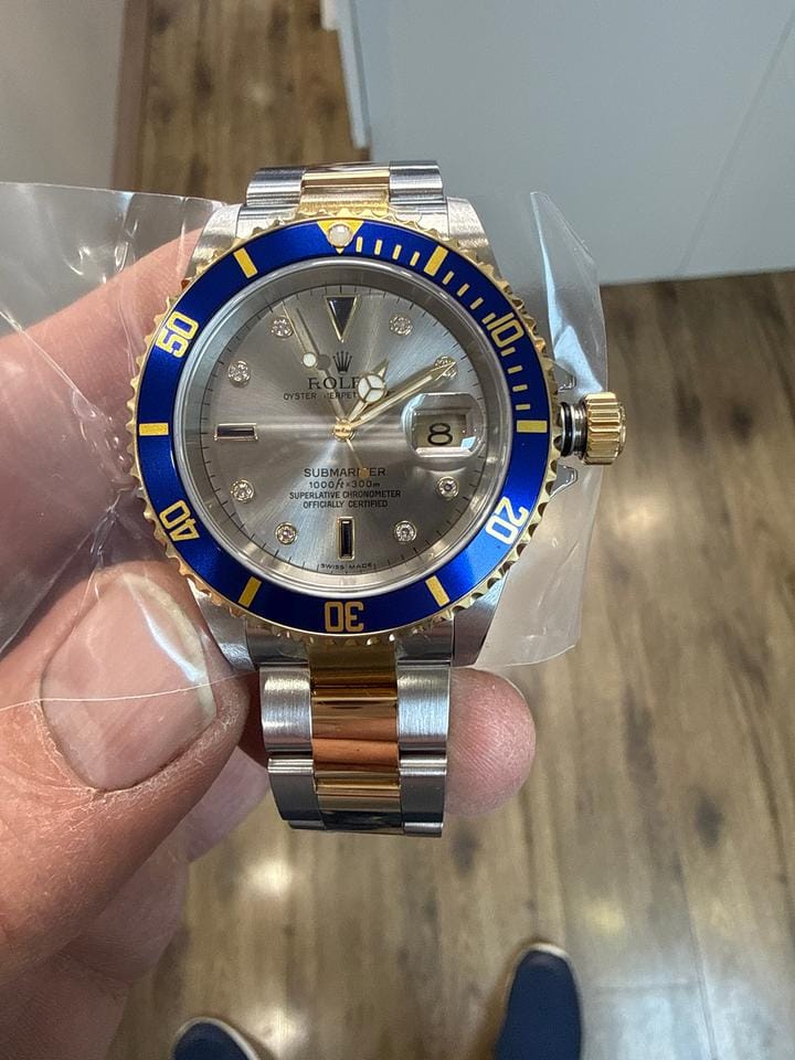 Rolex | Submariner | 16613 Serti sultan | Gold/Steel | 40 mm | Gold/Steel | Silver | Automatic