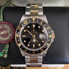 Rolex | GMT-Master II | 16713 | Gold/Steel | 40 mm | Gold/Steel | Black | Automatic