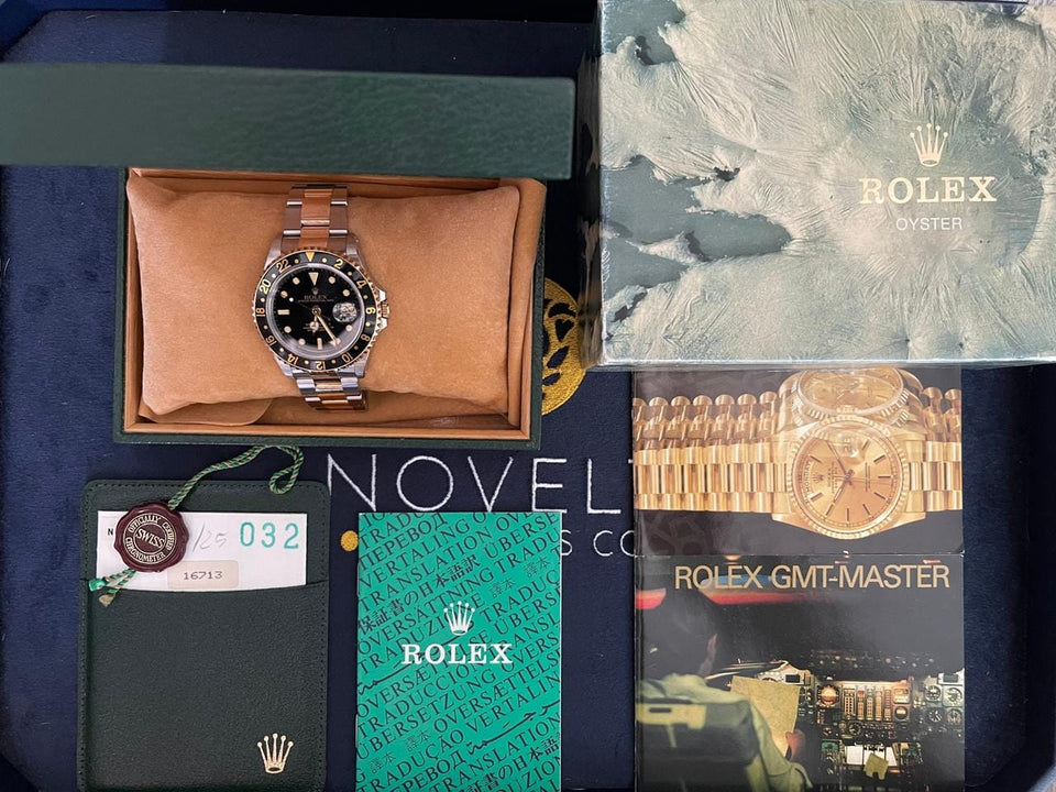 Rolex | GMT-Master II | 16713 | Gold/Steel | 40 mm | Gold/Steel | Black | Automatic