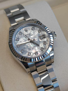 Rolex | Datejust | 279174NG WHITE OYS | Gold/Steel | 28 mm | Steel | Silver | Automatic