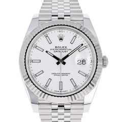 Rolex | Datejust | 126334 | Steel | 41 x 49 mm | Steel | White | Automatic