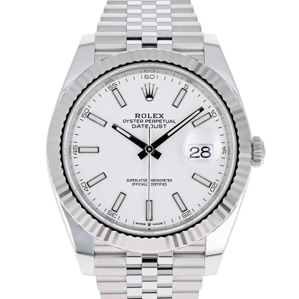 Rolex | Datejust | 126334 | Steel | 41 x 49 mm | Steel | White | Automatic