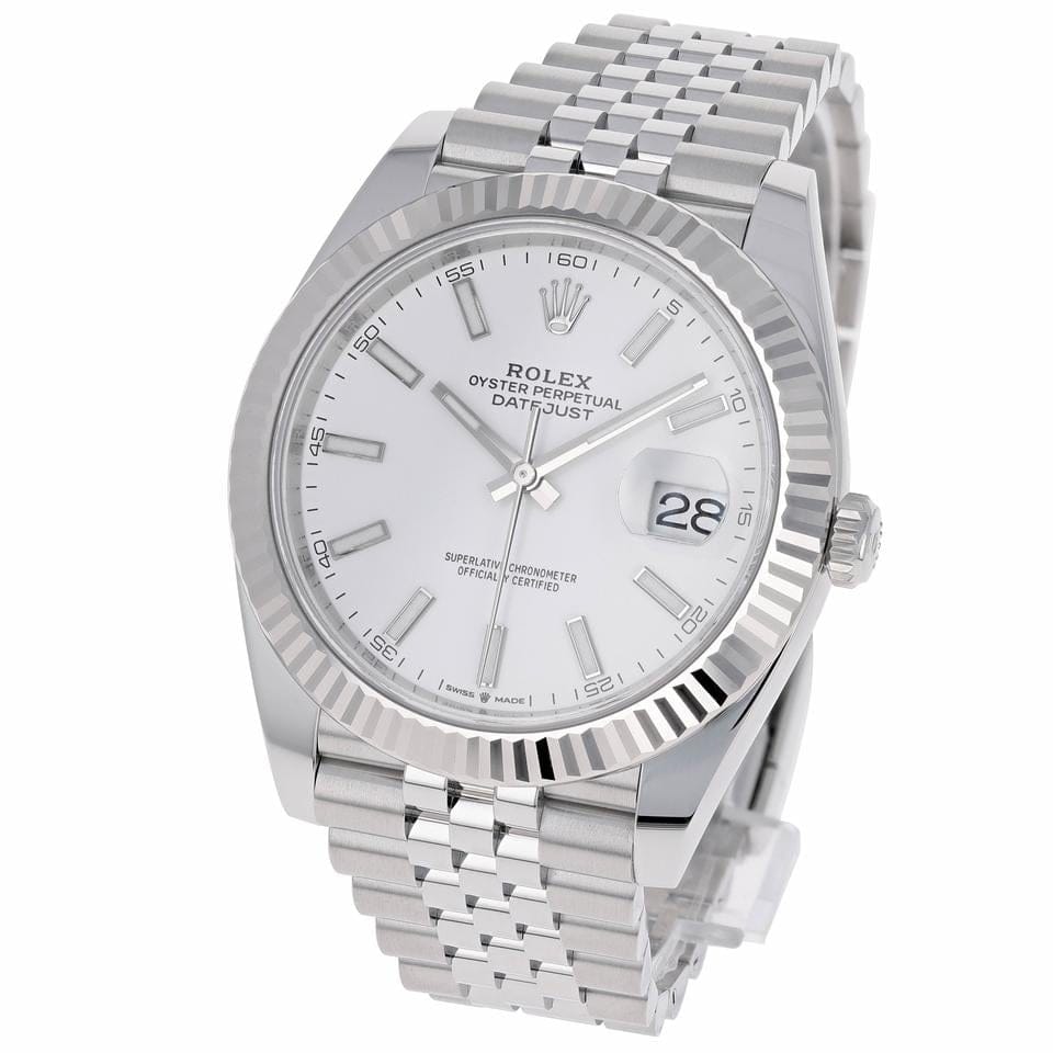 Rolex | Datejust | 126334 | Steel | 41 x 49 mm | Steel | White | Automatic