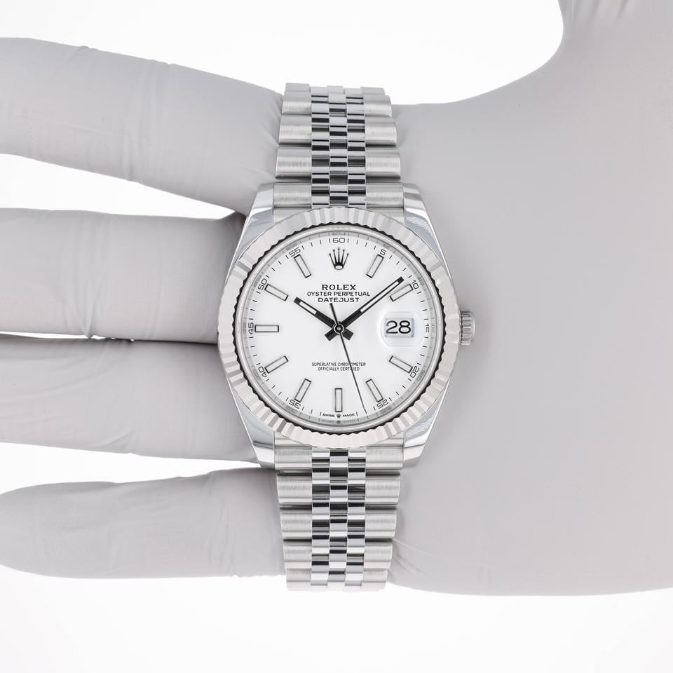 Rolex | Datejust | 126334 | Steel | 41 x 49 mm | Steel | White | Automatic