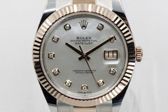 Rolex | Datejust | 126331 | Rose gold | 41 mm | Gold/Steel | Mother of pearl | Automatic
