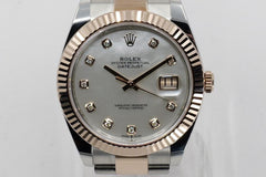 Rolex | Datejust | 126331 | Rose gold | 41 mm | Gold/Steel | Mother of pearl | Automatic