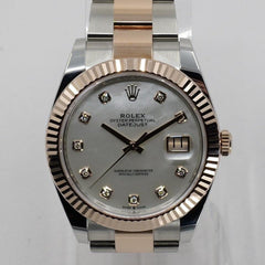 Rolex | Datejust | 126331 | Rose gold | 41 mm | Gold/Steel | Mother of pearl | Automatic