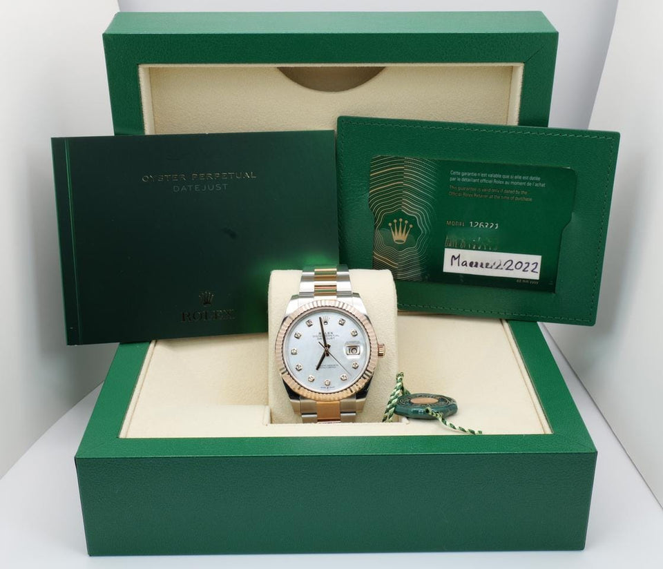 Rolex | Datejust | 126331 | Rose gold | 41 mm | Gold/Steel | Mother of pearl | Automatic