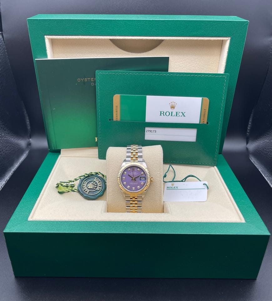Rolex | Datejust | 279173 | Gold/Steel | 28 mm | Gold/Steel | Purple | Automatic