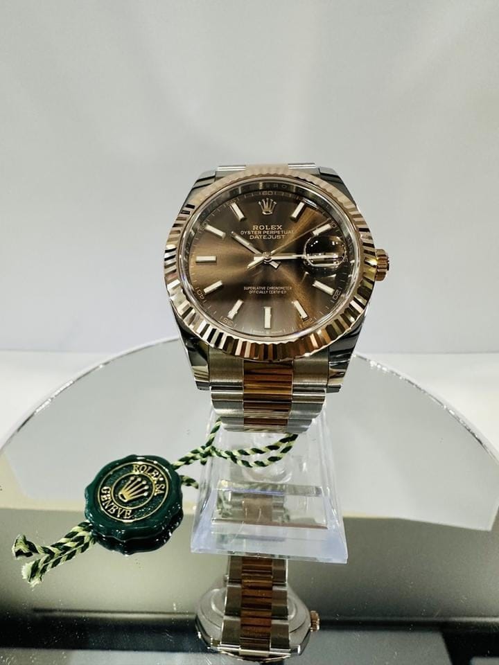 Rolex | Datejust | 126331 | Gold/Steel | 41 mm | Gold/Steel | Brown | Automatic
