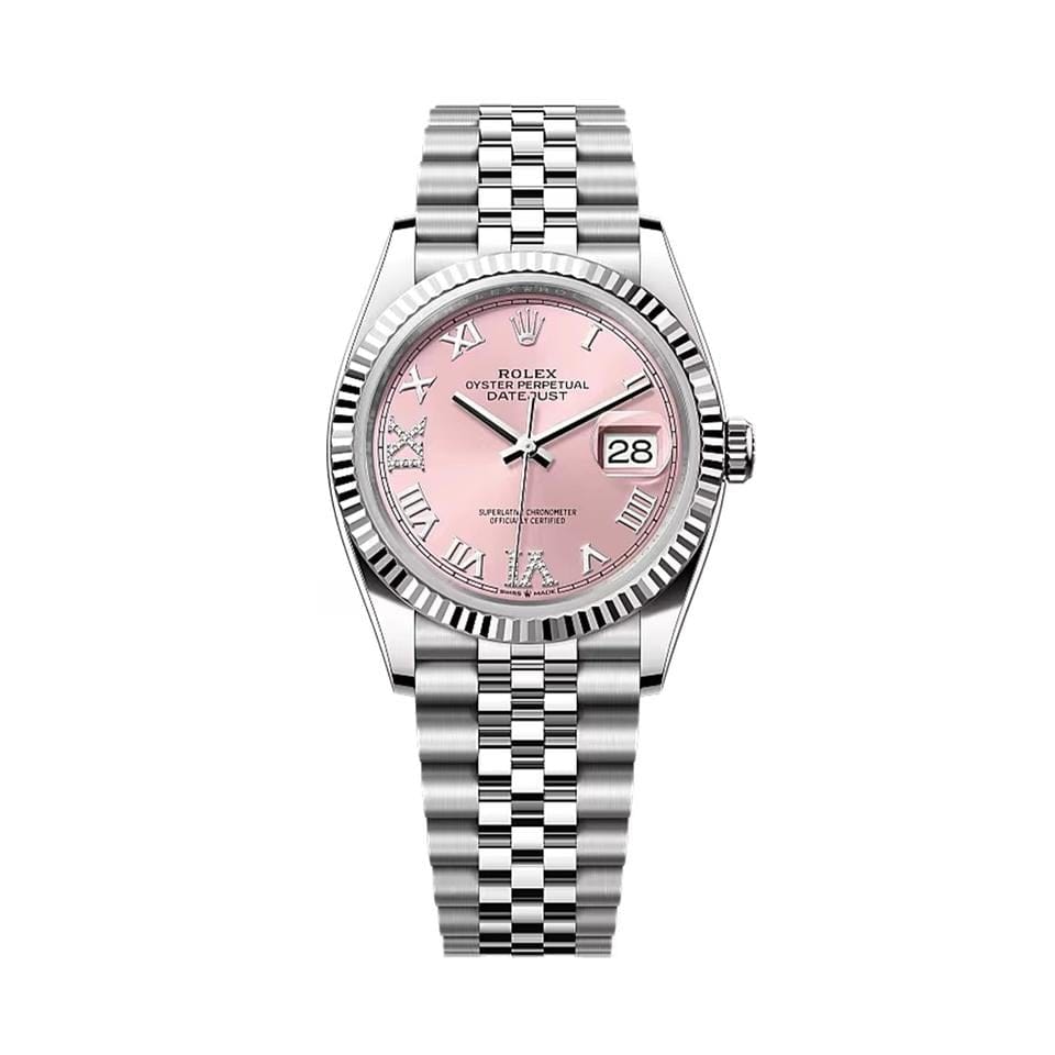 Rolex | Datejust | 126234 | Gold/Steel | 36 mm | Steel | Pink | Automatic