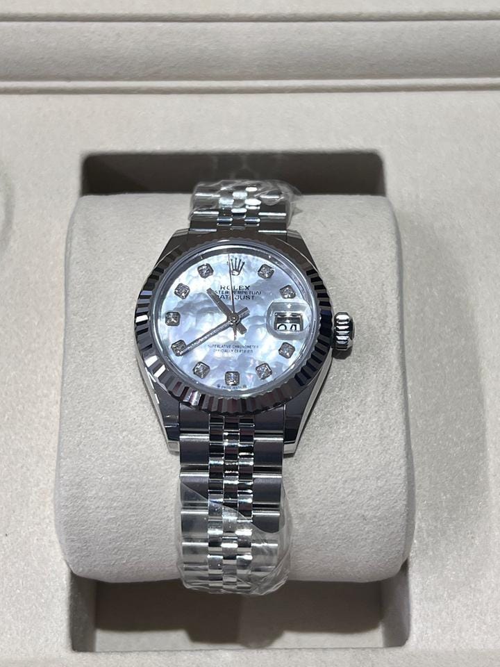 Rolex | Datejust | 279174 NG WHITE JUB | Gold/Steel | 28 mm | Steel | Silver | Automatic