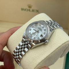 Rolex | Datejust | 279174 NG WHITE JUB | Gold/Steel | 28 mm | Steel | Silver | Automatic