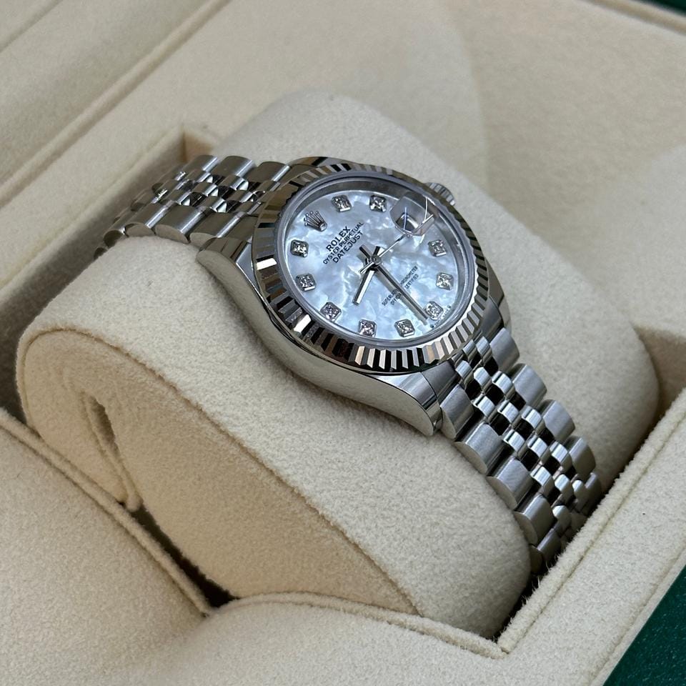Rolex | Datejust | 279174 NG WHITE JUB | Gold/Steel | 28 mm | Steel | Silver | Automatic