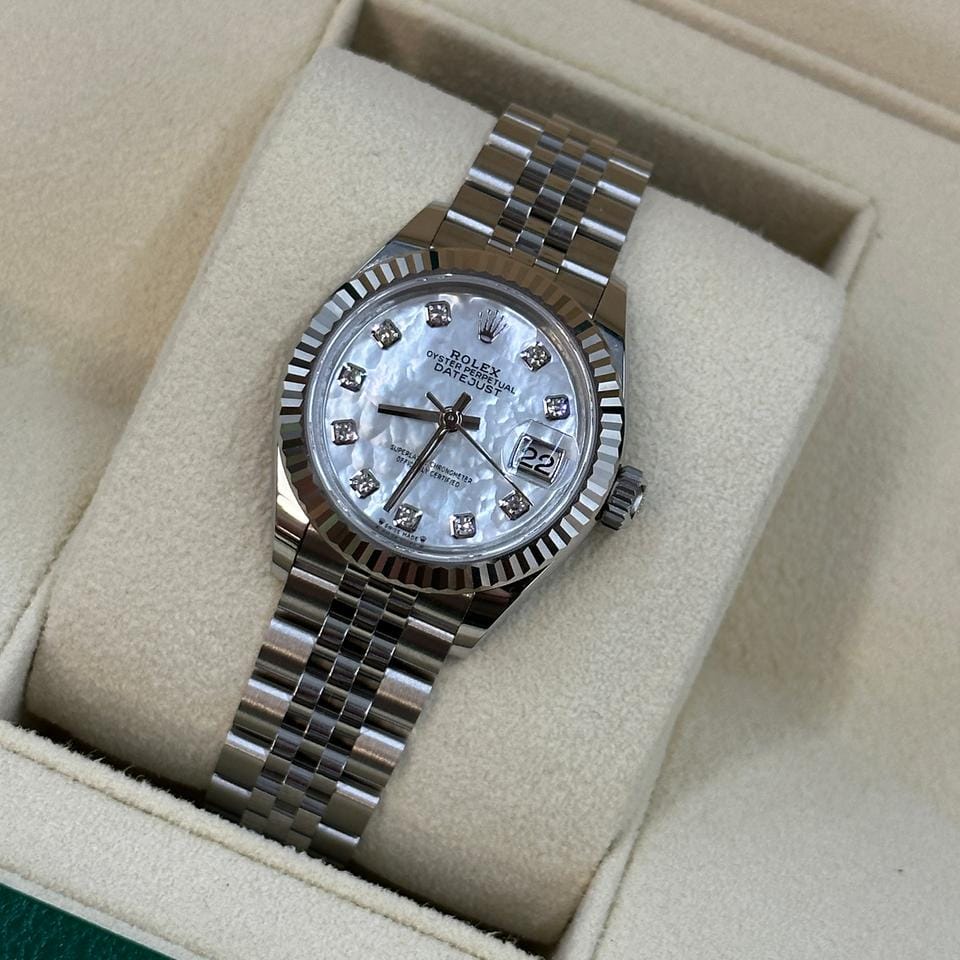Rolex | Datejust | 279174 NG WHITE JUB | Gold/Steel | 28 mm | Steel | Silver | Automatic