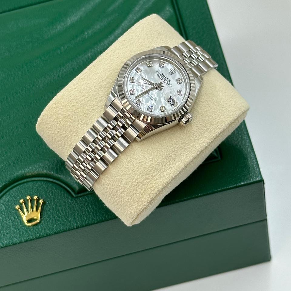 Rolex | Datejust | 279174 NG WHITE JUB | Gold/Steel | 28 mm | Steel | Silver | Automatic