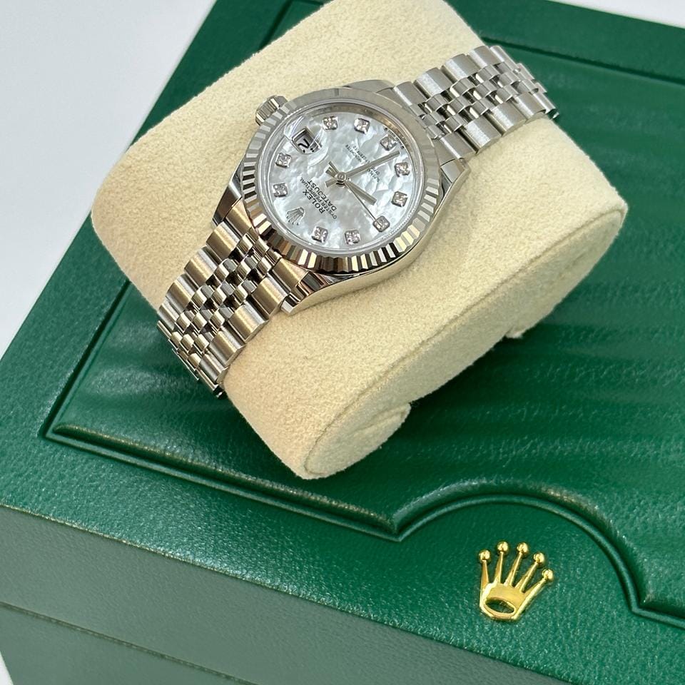 Rolex | Datejust | 279174 NG WHITE JUB | Gold/Steel | 28 mm | Steel | Silver | Automatic