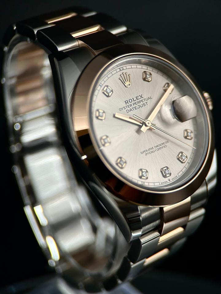 Rolex | Datejust | 126301 | Rose gold | 41 mm | Gold/Steel | Silver | Automatic
