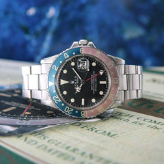 Rolex | GMT-Master | 1675 | Steel | 40 mm | Steel | Black | Automatic