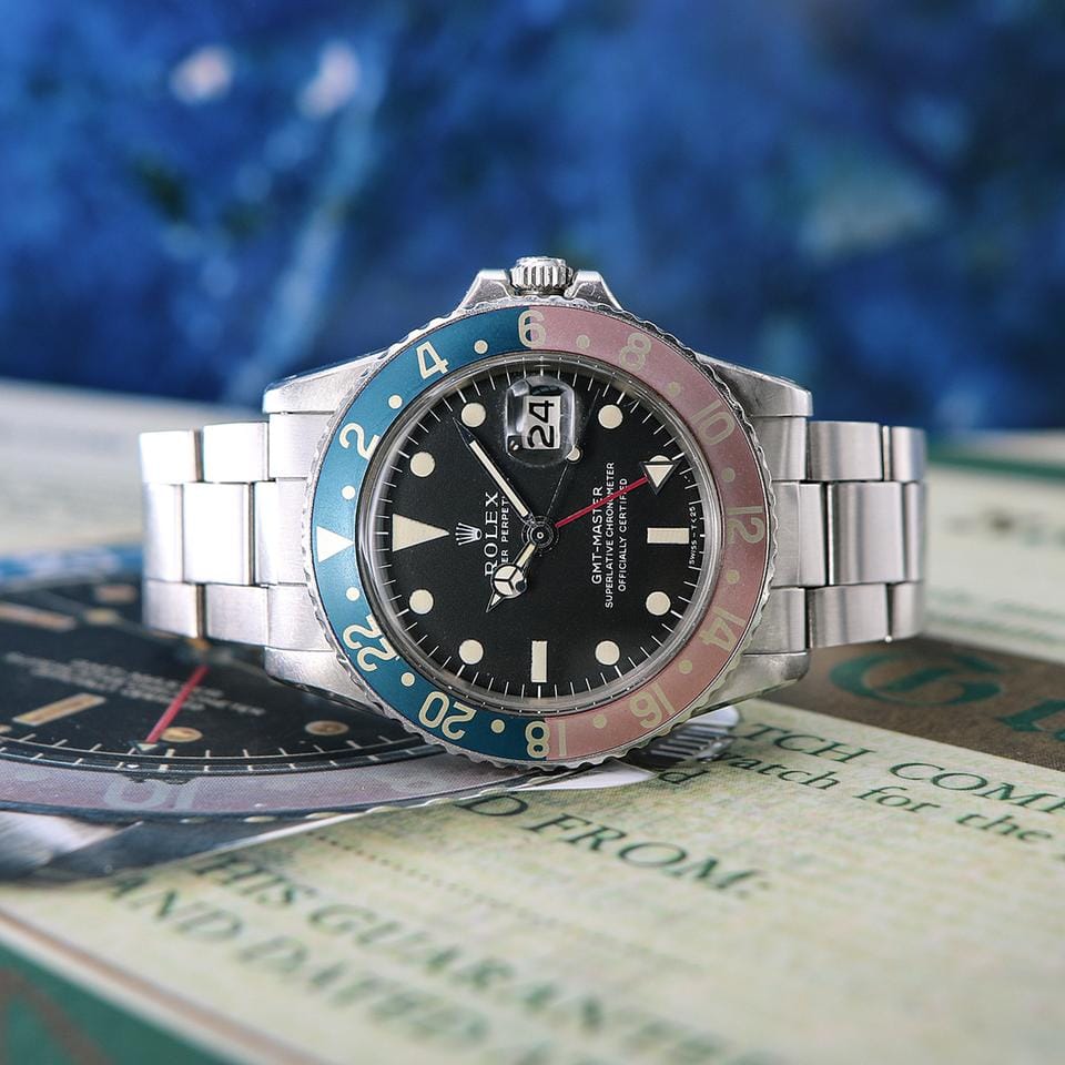 Rolex | GMT-Master | 1675 | Steel | 40 mm | Steel | Black | Automatic