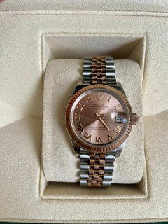 Rolex | Datejust | Rolex Datejust 31 278271 Pink Roman Dial Fluted Bezel Jubile | Gold/Steel | Gold/Steel | Pink | Automatic