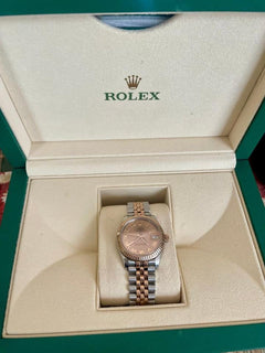 Rolex | Datejust | Rolex Datejust 31 278271 Pink Roman Dial Fluted Bezel Jubile | Gold/Steel | Gold/Steel | Pink | Automatic