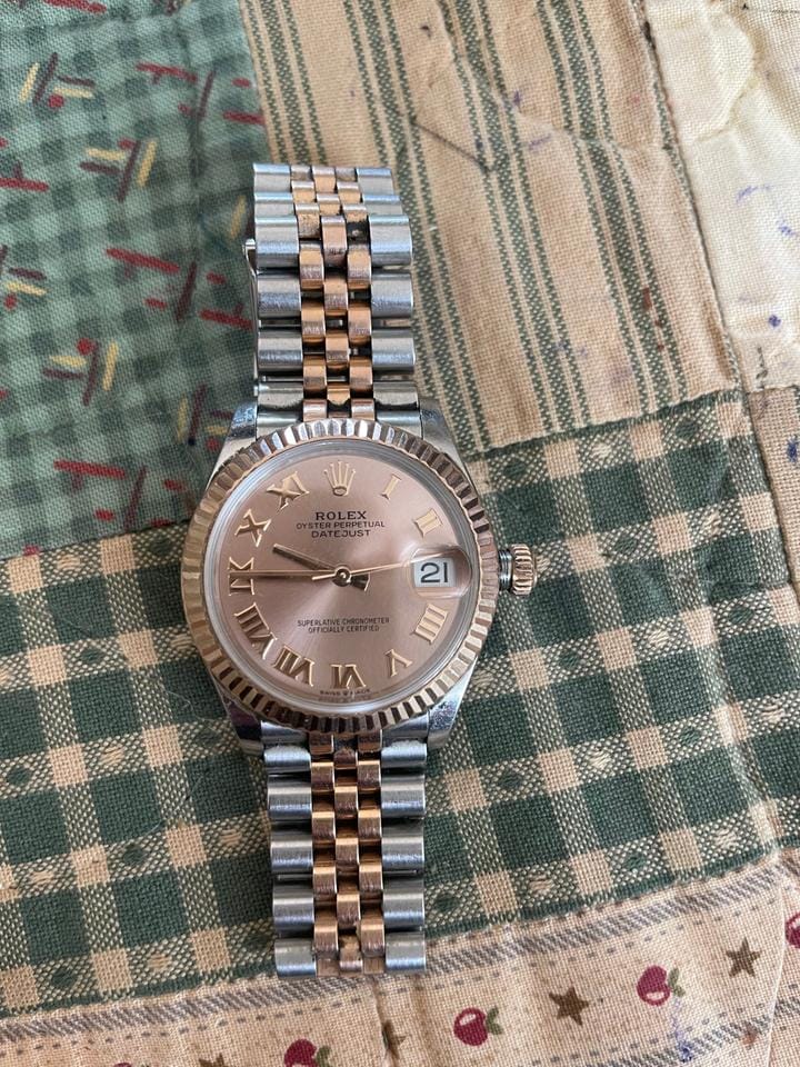 Rolex | Datejust | Rolex Datejust 31 278271 Pink Roman Dial Fluted Bezel Jubile | Gold/Steel | Gold/Steel | Pink | Automatic
