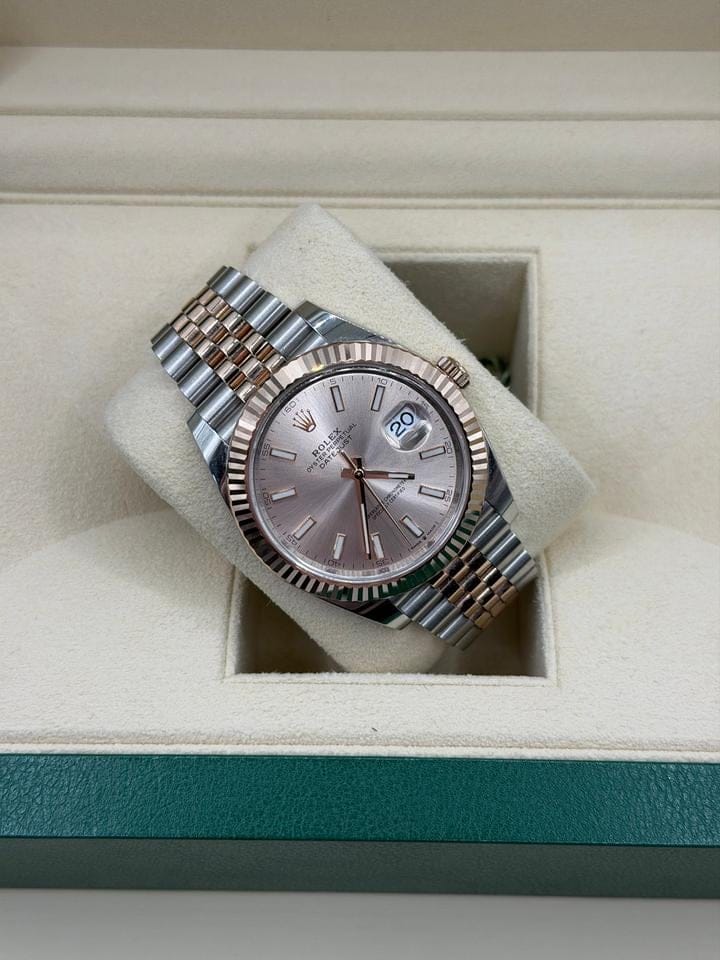 Rolex | Datejust | 126331 | Rose gold | 41 mm | Gold/Steel | Bronze | Automatic