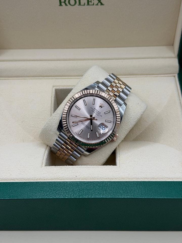 Rolex | Datejust | 126331 | Rose gold | 41 mm | Gold/Steel | Bronze | Automatic