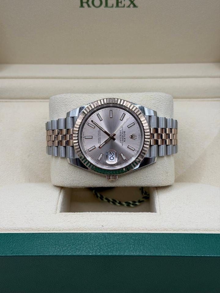 Rolex | Datejust | 126331 | Rose gold | 41 mm | Gold/Steel | Bronze | Automatic